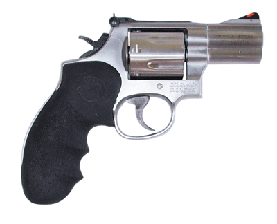 S&W 686PLUS 357MAG 2.5" AS - 7-SHOT STAINLESS RUBBER — view 1