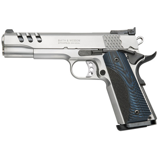 SW PC 1911 45ACP 5 SS AS G10 CUSTOM WOOD 8RD — view 1