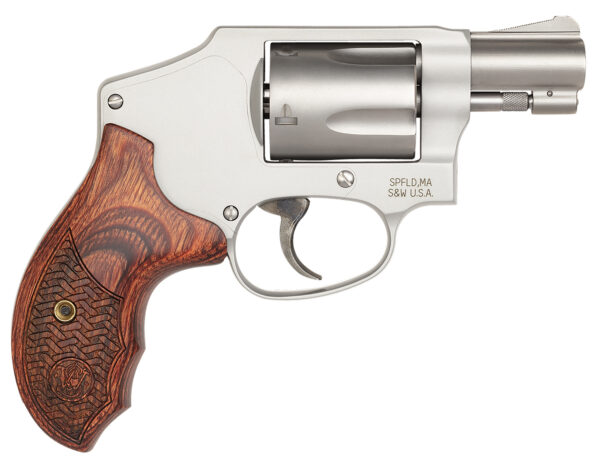 Smith & Wesson 170348 Performance Center Model 642 Enhanced Action 38 S&W Spl +P 5rd 1.88" Stainless Steel Barrel & Cylinder Matte Silver Aluminum Frame with Custom Wood Grip — view 1