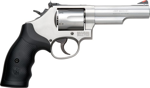 S&W 66 357 MAGNUM 2.75" ADJ - 6-SHOT STAINLESS RUBBER — view 1