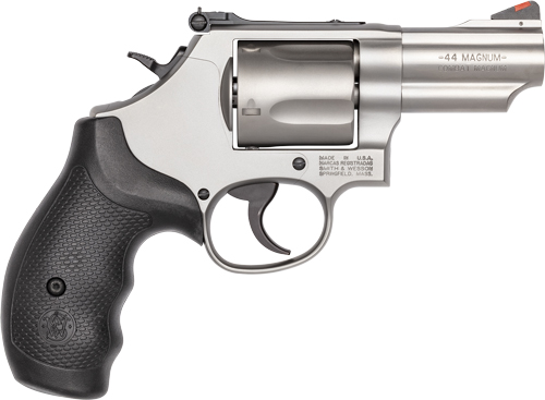 S&W 69 44MAG 2.75" ADJ - 5-SHOT STAINLESS RUBBER — view 1