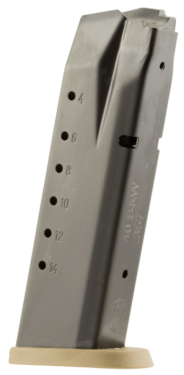 Smith & Wesson 3007346 M&P  15rd 40S&W Blued/Brown Floor Plate Steel — view 1
