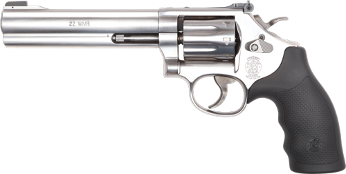 S&W 648 22WMR 6" PATRIDGE FS - STAINLESS STEEL SYNTHETIC GRIP — view 1
