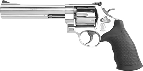 S&W 610 10MM 6.5" AS 6-SHOT - STAINLESS STEEL RUBBER — view 1