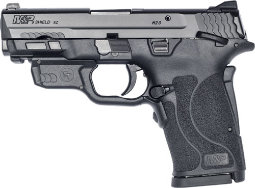 S&W SHIELD M2.0 M&P 9MM EZ - BLACK THUMB SAFETY RED LASER — view 1