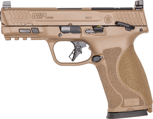 S&W M&P 10MM M2.0 4" FS - 15-SHOT ARMORNITE W/SAFETY FDE — view 1