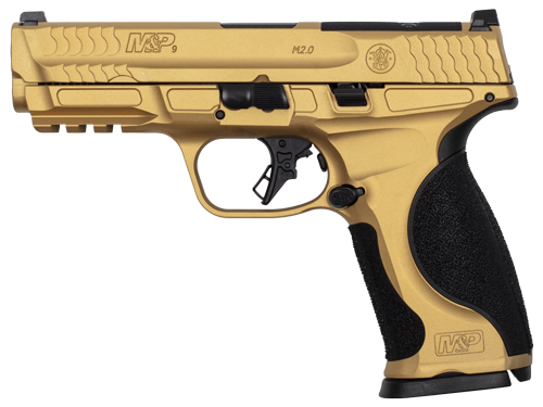 S&W M&P9 M2.0 METAL 9MM 4.25" - 17-SHOT GOLD CERAKOTE — view 1