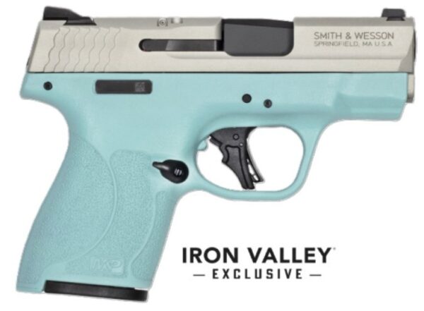 M&P9 Shield Plus 9mm 3.1" SS/Robin Egg 2/10rd — view 1