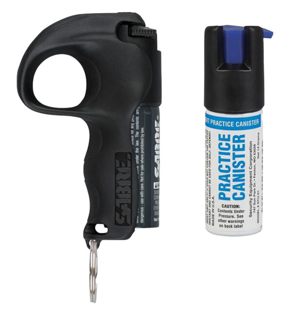 Sabre PBBKOCSTU04 Quick Grip Pepper Spray Range 12ft 0.54oz Black Canister — view 1