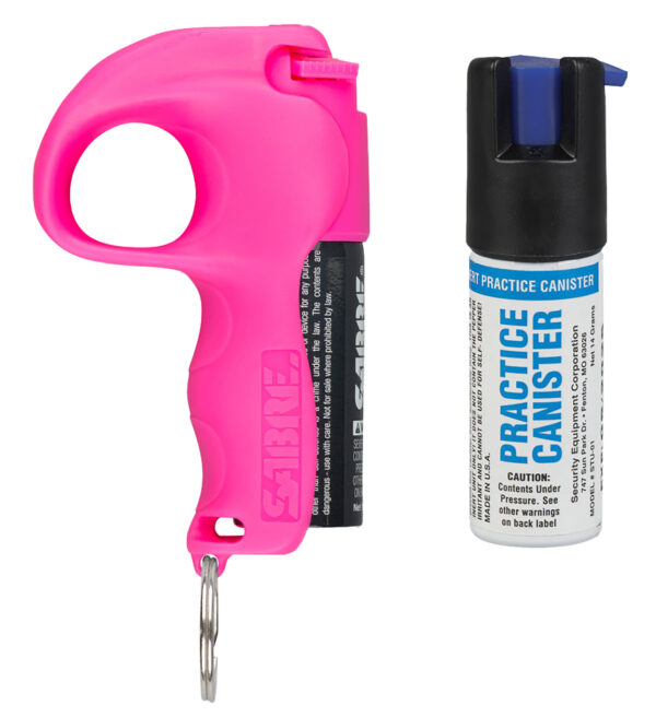 Sabre PBPKOCSTU04 Quick Grip Pepper Spray Range 12ft 0.54oz Pink Canister — view 1