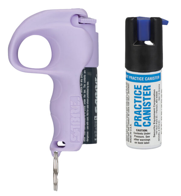Sabre PBLVOCSTU04 Quick Grip Pepper Spray Range 12ft 0.54oz Lavender Canister — view 1