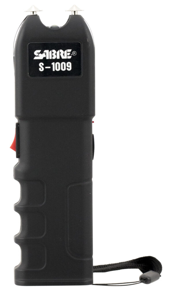 Sabre S1009 Tactical Stun Gun w/Flashlight Black Plastic 1.25 uC Pain Rating — view 1