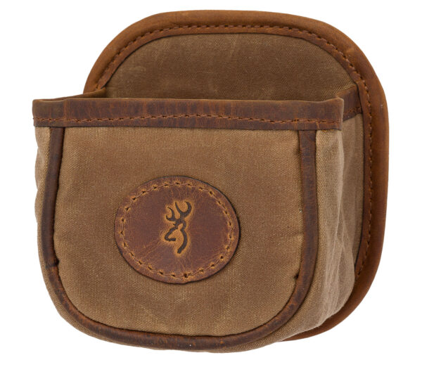 Browning 121040084 Santa Fe Shell Carrier Tan Canvas/Leather Capacity 1 box Belt Clip Mount — view 1