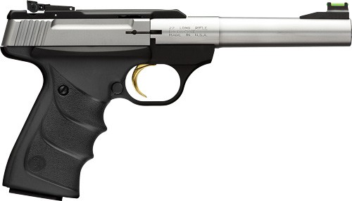 BROWNING BUCK MARK CAMPER URX - 22LR 5.5"HB STAINLESS/BLK SYN — view 1