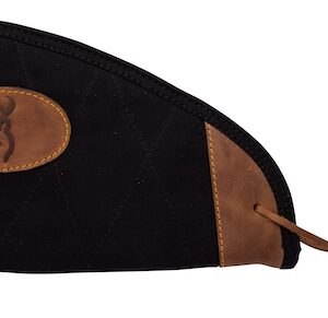 BRN LONA HANDGUN CASE 11" BLK/BRN