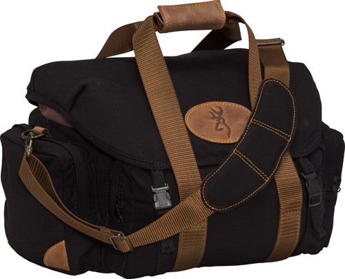 BROWNING LONA CANVAS SHOOTING - BAG 19"WX11.5"HX13"D BLK/BRN — view 1