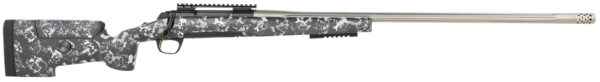 Browning 035451227 X-Bolt Target 7mm Rem Mag 3+1 26" Satin Gray/ 4.49" Fluted Barrel, Matte Blued Steel Receiver, Urban Carbon Ambush Camo/ Fixed McMillan A3-5 w/Adjustable Comb Stock, Right Hand — view 1
