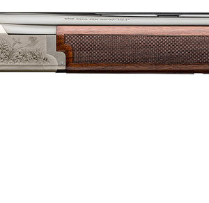 Browning 0182093004 Citori 725 Feather Full Size 12 Gauge Break Open 3" 2rd 28" Blued Over/Under Vent Rib Barrel, Engraved Silver Nitride Aluminum Receiver, Fixed Grade II/III Black Walnut Stock