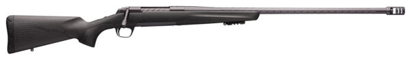 Browning 035543299 X-Bolt Pro Long Range 6.8 Western 3+1 26" Skip Fluted Heavy Barrel, Recoil Hawg Muzzle Brake, Spiral Fluted Bolt, Carbon Gray Elite Cerakote, Natural Carbon Fiber Stock — view 1
