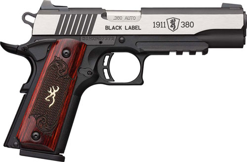BROWNING 1911-380 BLACK LABEL - MEDALLION PRO 4.25"FS W/ RAIL — view 1