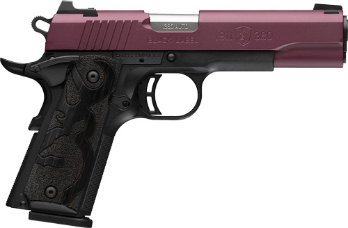 BROWNING 1911-380 BLACK LABEL - 380ACP 4.25"FS 8RD BLK CHRY — view 1