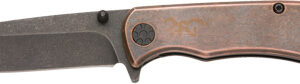 BROWNING KNIFE RIVET FOLDER - 3" COPPER W/FINGER FLIPPER — view 2