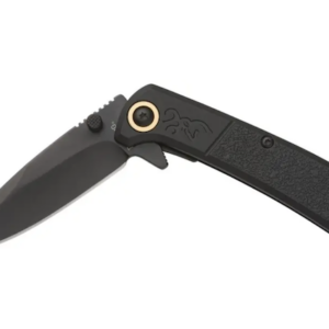 BRN SLIM FLDR 2.75" DRP PNT KNF BLK