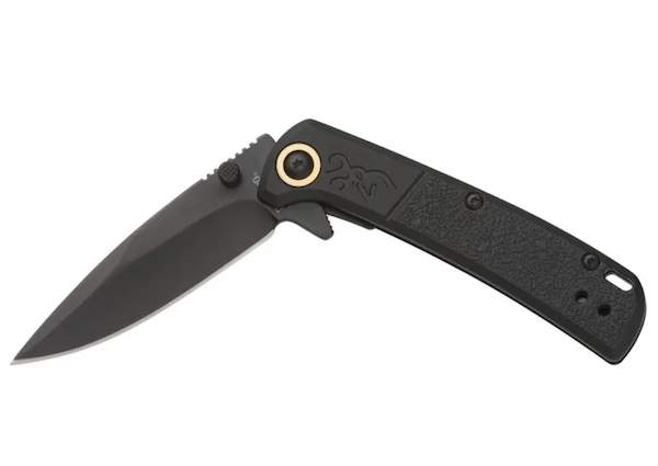 BRN SLIM FLDR 2.75" DRP PNT KNF BLK — view 1