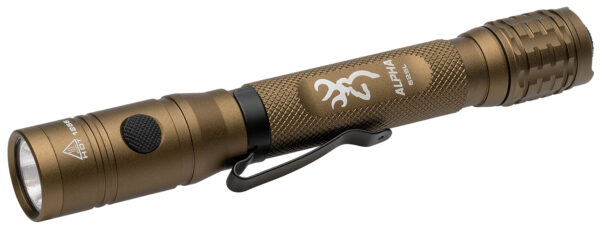 Browning 3711256 Alpha 2AA Flashlight  Burnt Bronze 36/525 Lumens White LED/Green — view 1
