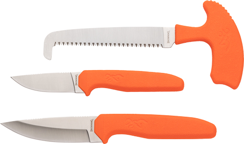 BROWNING KNIFE SHARP RIDGE 3PC - COMBO W/NYLON SHEATH — view 1