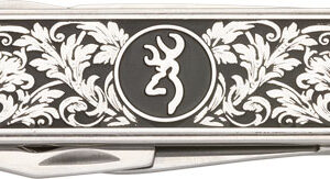 BROWNING KNIFE MORGAN FOLDER - MULTI FUNCTION SCROLL ENGRAVED — view 2