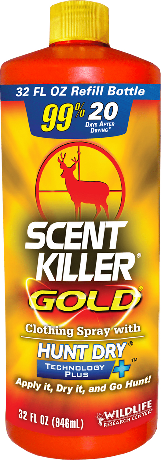 Wildlife Research 1261 Scent Killer Gold Spray Refill Odorless Scent 32 oz Bottle — view 1