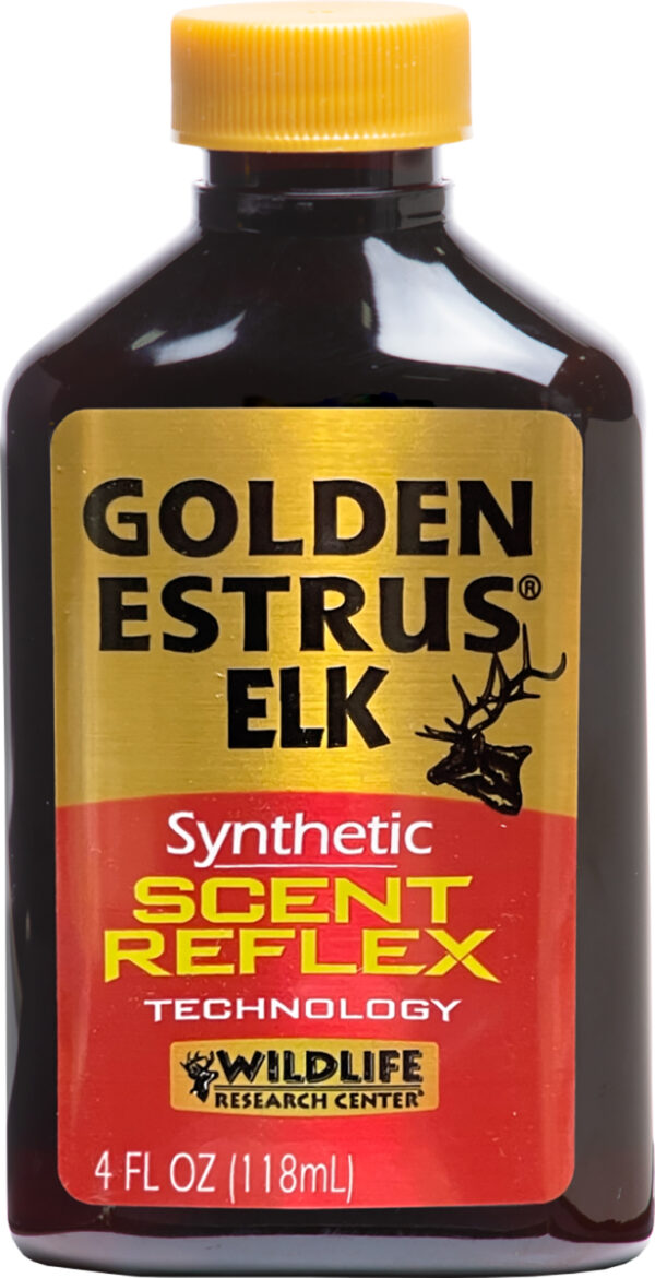 Wildlife Research 44714 Golden Estrus Synthetic Elk 4 oz Bottle — view 1