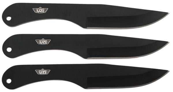Uzi Accessories UZKTRW004 Throwing Knives IV Three, 8.25" Plain Black Stainless Steel — view 1