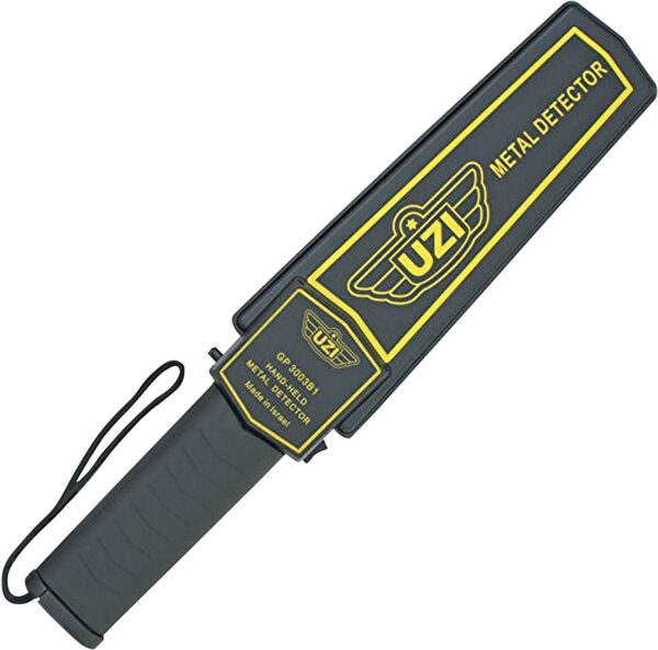 Uzi Accessories UZIHHSC1 Handheld Metal Detector Black/Yellow High-Impact Plastic Features LED Light — view 1