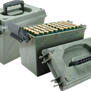 MTM AMMO BOX SHOTSHELL DRY BOX - 12GA UP TO 3.5" 100RDS CAMO