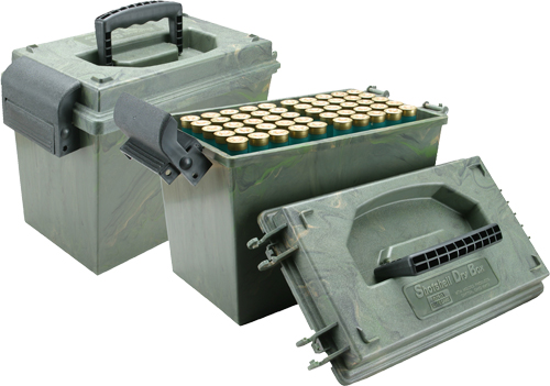 MTM AMMO BOX SHOTSHELL DRY BOX - 12GA UP TO 3.5" 100RDS CAMO — view 1