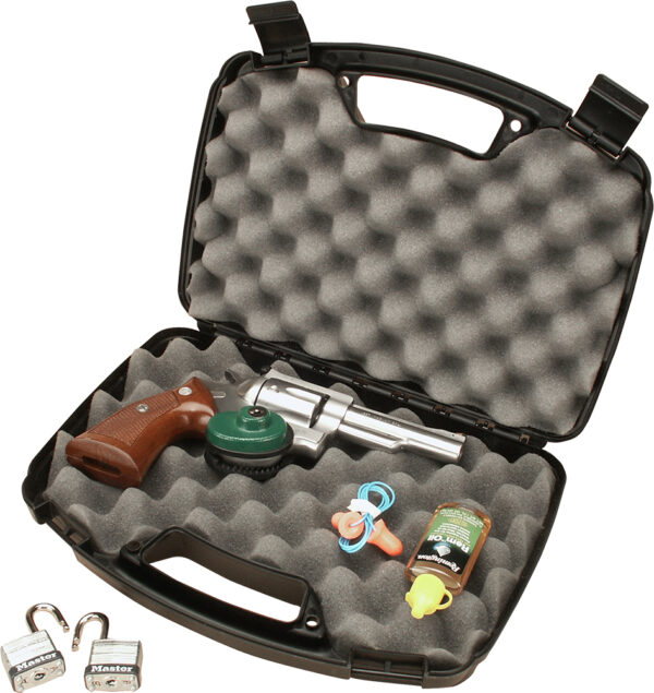 MTM Case-Gard 80740 Single Handgun Case  13" Black Handgun Polypropylene — view 1