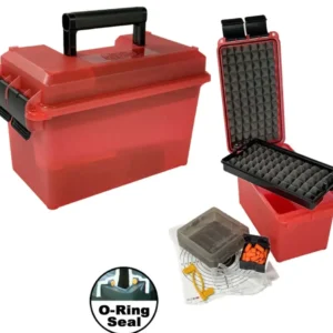 MTM PISTOL RANGE KIT INCLUDES TARGETS/EAR/EYE/CI FLAGS/5 MAG CASE RED ( 6 PER CASE