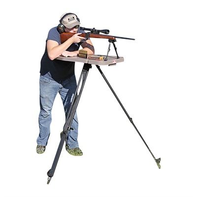 HIGH-LOW SHOOTING TABLE ADJUSTABLE HEIGHT DARK EARTH — view 1
