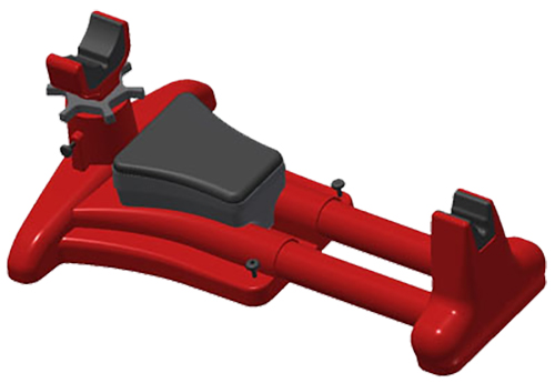 MTM Case-Gard KSR-30 K-Zone Shooting Rest Rifle/Handgun Red Plastic — view 1