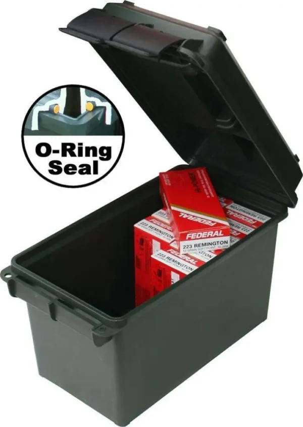 MTM AMMO CAN 50 CALIBER BLACK 7.4 IN X 13.5 IN X 8.5 IN( 6 PER CASE ) — view 1