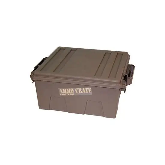MTM AMMO CRATE 7.25" DEEP DARK EARTH ACR8 ( 4 PER CASE ) — view 1