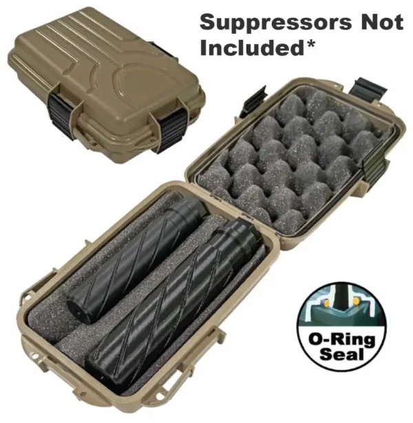 MTM SUPPRESSOR PROTECTOR 2 FDE 9.8 IN L X 6.8 W X 3 IN H  ( 6 PER CASE ) — view 1