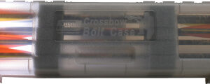 MTM CROSSBOLT CASE HOLDS 12 - BOLTS UP TO 23" CLEAR SMOKE