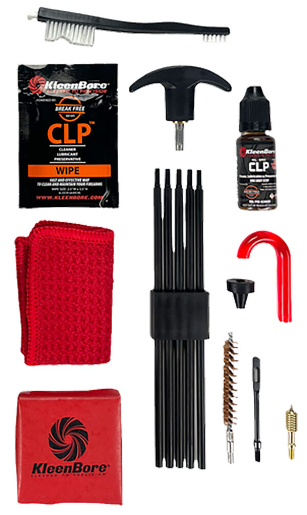 KleenBore K309 Rifle Classic Cleaning Kit .35/ 9mm PCC Cal Carbine Rifle Nylon Bristles Phosphor Bronze Bristles — view 1