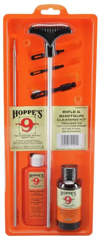 HOPPES CLAMSHELL  CLEAN KIT RIFLE/SHOTGUN NO BRUSHES ( 10 PER CASE ) — view 1