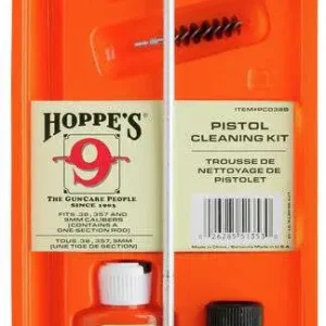 HOPPES CLAMSHELL  CLEAN KIT 22 CAL PISTOL ( 10 PER CASE )