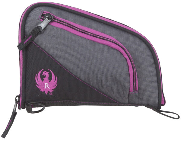 Ruger 27409 Tucson Women's Handgun Case Black/Gray Orchid Accents Lockable Zippers 8" — view 1