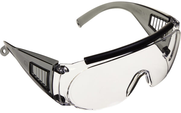 Allen 2169 Fit Over Shooting Glasses Adult Clear Lens Gray Frame — view 1